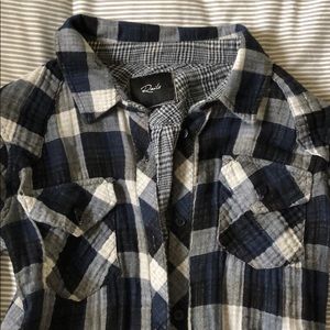 Rails plaid blouse